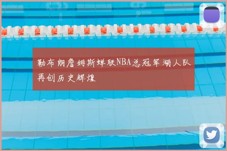 勒布朗詹姆斯蝉联NBA总冠军湖人队再创历史辉煌