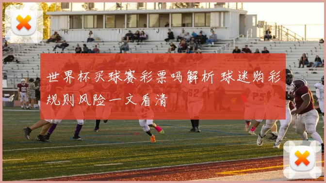 世界杯买球赛彩票吗解析 球迷购彩规则风险一文看清